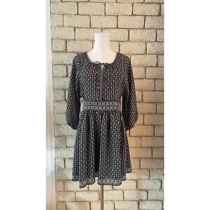 Max Studio Puff Sleeve Mini Dress